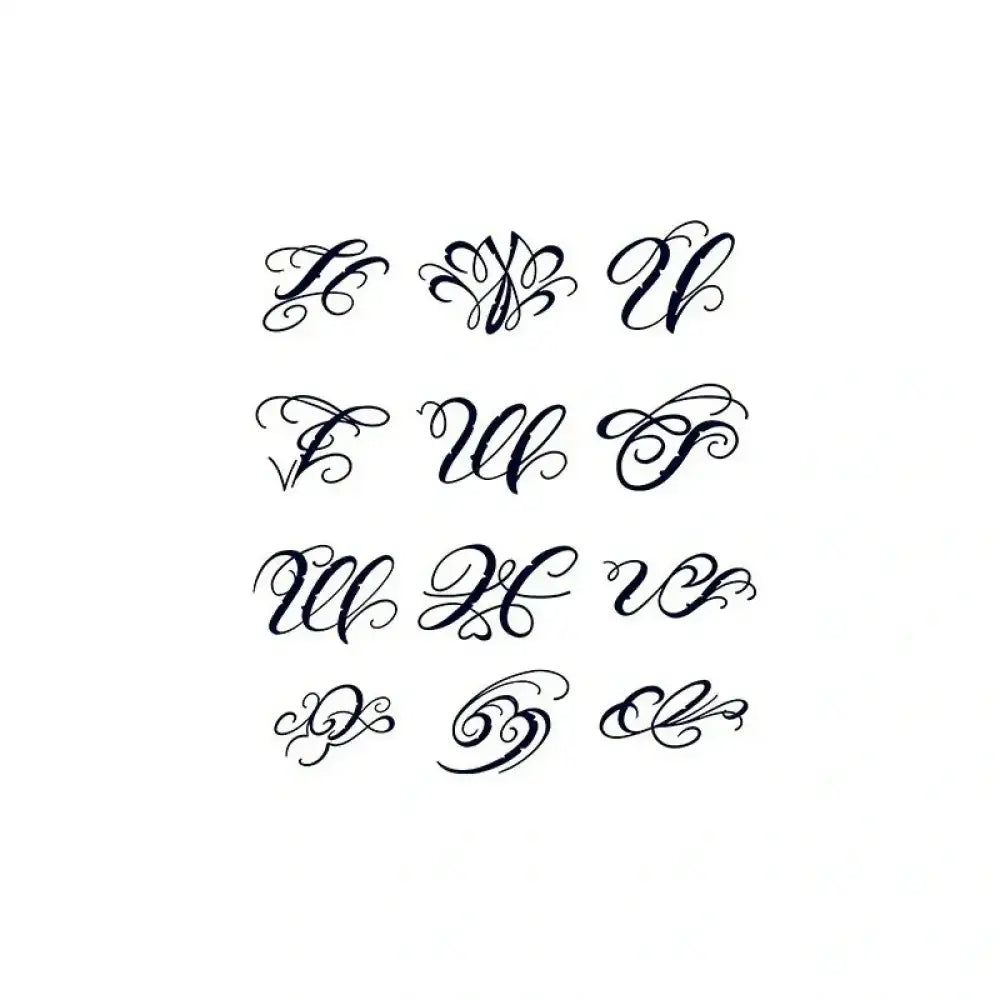 Ornate decorative script and flourish designs from the Constellation Symbols Set