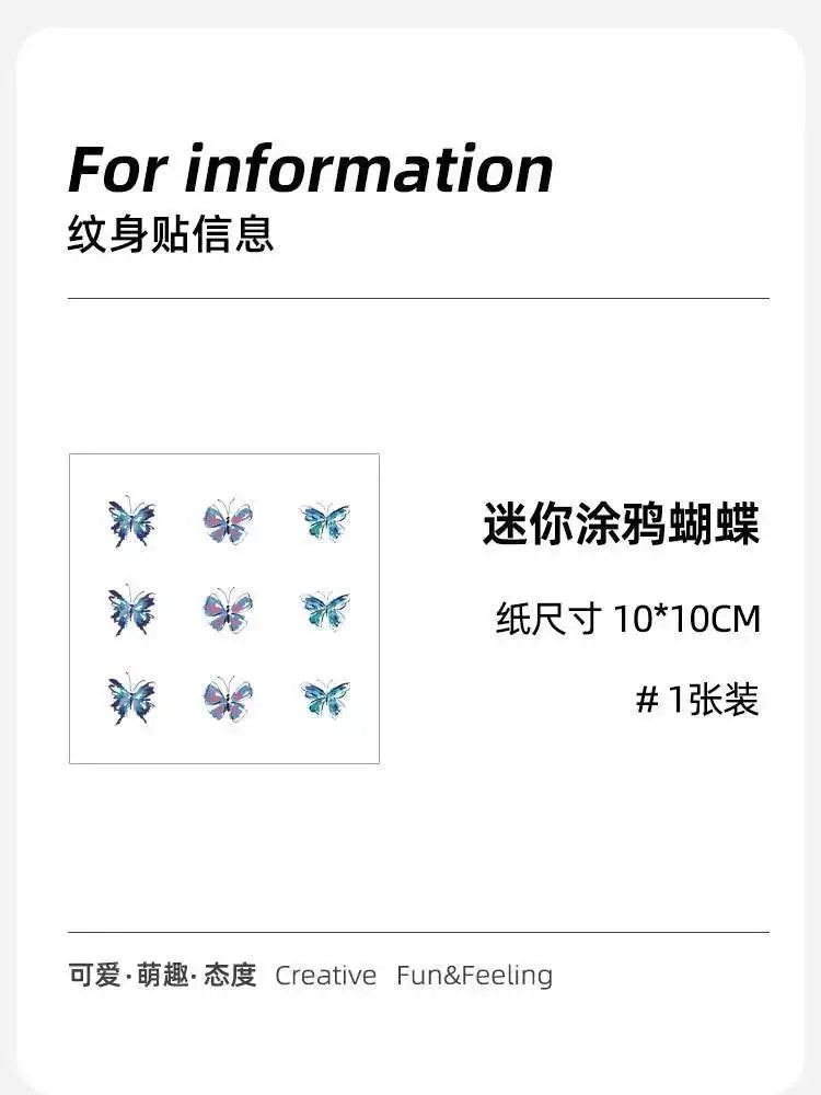 Iris japonica - Temporary - 1 x 1 cm - Jattoo