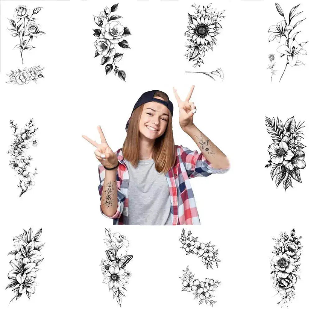 Wrist Temporary Tattoo Stickers- 6.8*12cm - Jattoo