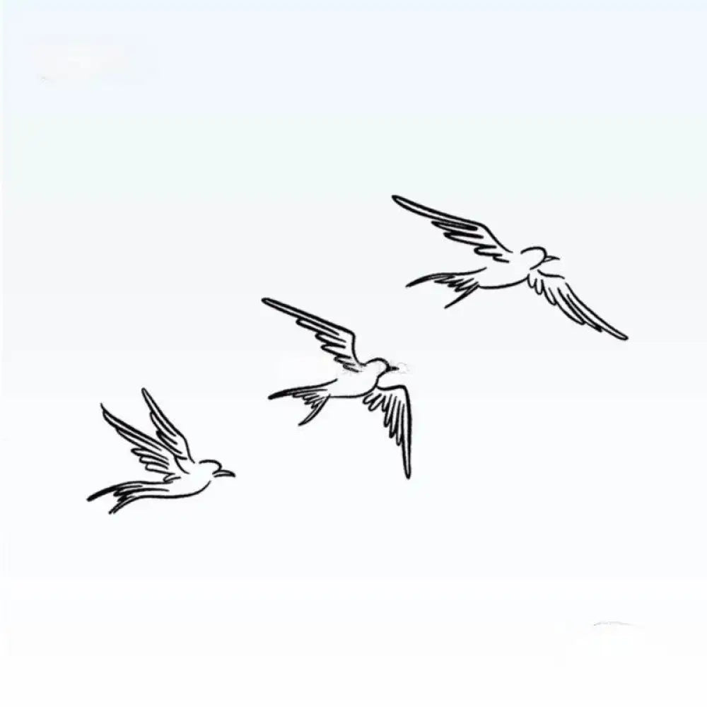 Free-Spirited Bird - 10 x 6cm - Jattoo