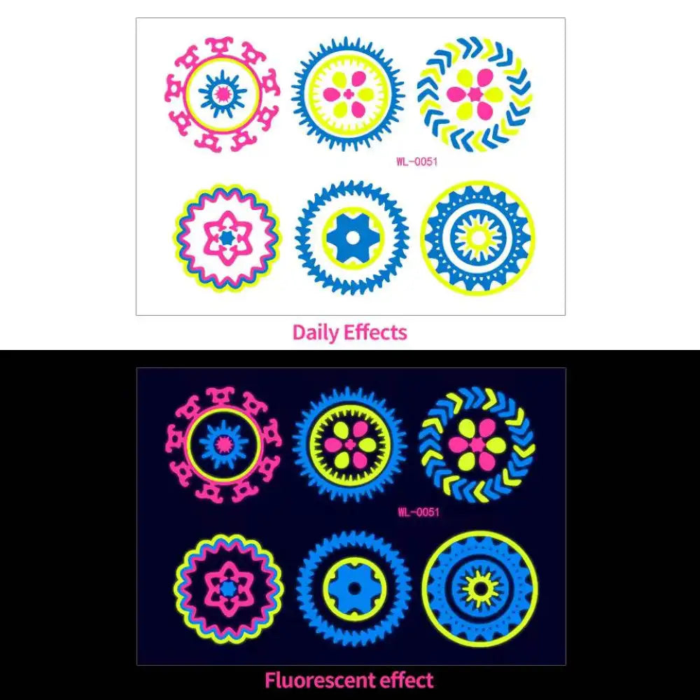 Dark Graffiti - Fluorescent Tattoos  - Jattoo