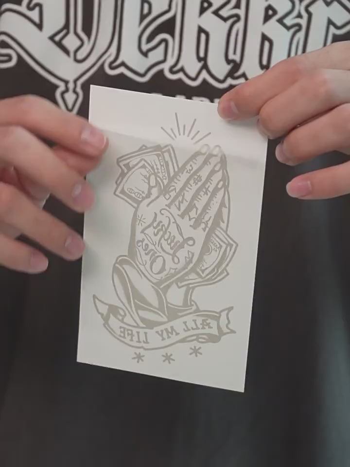 再变 OldSchool复古持久防水草本纹身贴男花臂手臂腿11