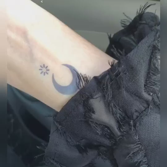 GATTOO-暗月 潮人小心机ins风月亮系列防水持久 2周纹身贴