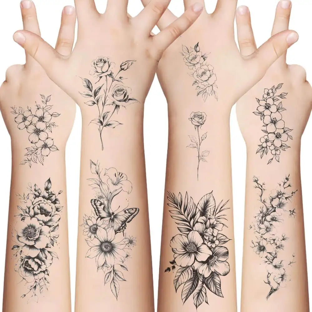 Wrist Temporary Tattoo Stickers- 6.8*12cm - Jattoo